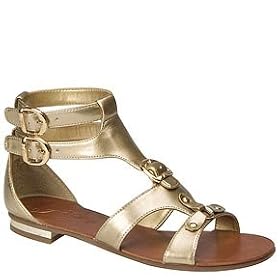 Fergie 'Reem' Patent Gladiator Sandal (5.5M Gold Patent)
