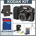 Kodak EasyShare Z915 Zoom Digital Camera Kit, - Black - with 4 GB SD Memory Card, Camera Case, Table Top Tripod, Adorama Digital Camera & Lens Cleaning Kit, 4 AA Nickel Metal Hydride (NiMH) 2300 mAH Rechargeable Batteries with with 2-Hour AA & AAA Quick Charger,