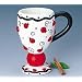 Adorable Ladybug Cappuccino Coffee Mug With Ladybugs And Swirls