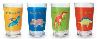 Childrens Toyshop  Toys : Crocodile Creek's Dinosaurs 4 Piece Children's Plastic Tumbler Set