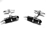Fountain Pen Cufflink by Umo Lorenzo - Silver Metal