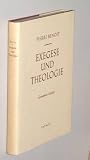 Produkt-Bild: Benoit, Pierre: Exegese und Theologie. Gesammelte Aufs&auml;tze. Patmos, 1965. Gr.-8&deg;. 336 S. Leinen. Schutzumschl.