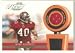 2002 Playoff Piece of the Game Materials #41 Mike Alstott JSY - Tampa Bay Buccaneers (Piece of Authentic Game-Worn Jersey) (Football Cards)