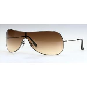 Ray Ban RB 3211 004 13 Gunmetal Brown Gradient Sunglasses