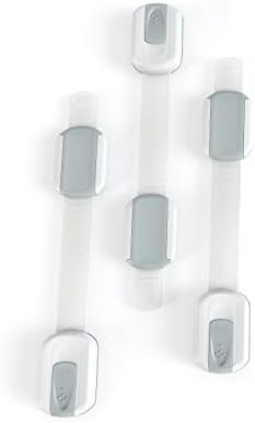 #1 Rated Adjustable Child Safety Locks - Easiest Installation - Ultra Durable - Safe Home For Your Baby - 3M Adhesive - No Tools or Drilling - 3 Pack