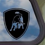 Lamborghini Black Decal Logo Bull Car Truck Window Sticker 