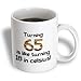 3dRose mug_184964_1 Turning 65 is Like Turning 18 in Celsius-Humorous 65Th Birthday Gift, Ceramic Mug, 11-Ounce