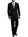 Jones New York Men's 24/7 Total Comfort Stripe Suit, Black, 42/Regular