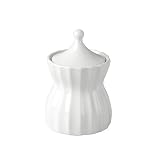 Sasaki Dynasty White Sugar Bowl with Lid