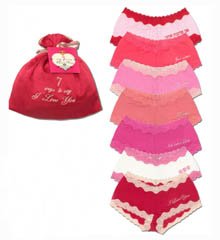 Mary Green 7 Ways To Say I Love You Bag of Boyshort Panties (LL84)