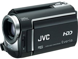 Photo: JVC 60GB Hard Drive Camcorder   Gray  GZMG360B 