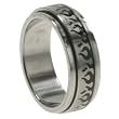 316L Stainless Steel Ring Spinner Ring. Width: 8mm