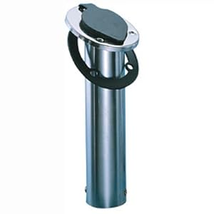 Dotline Flush-Mount Fishing Rod Holders w Stainless Steel Oval Flange by