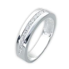 Schmuck-Pur Zirkonia-Memory-Ring "Leana" Echt 925 Silber (Gr��e 16)