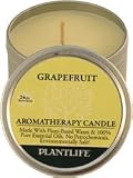 Grapefruit 100% Essential Oil Aromatherapy Candle- 24 hr. burn time