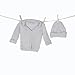 BAREFOOT DREAMS CozyChic Cardigan and HAT Set (03-06 Months, Pink)