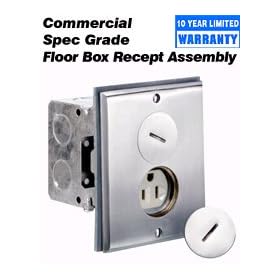 Leviton 25249-SBA Floor Box Assembly