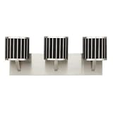 Best Price Thomas Lighting M1773-78 Haberdasher Three-Light 23-Inch W by 9-Inch H Bath Light, Brushed Nickel