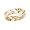 14K Tri-Color Gold Hand-Woven Wedding Band For Men and Women - Size 5