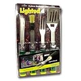 4 Pcs Lighted BBQ Stainless Steel Utensil Set