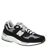 New Balance Mens M992 Running Shoe,Black/Grey Black - 10 2E