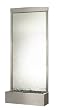 Waterfall Grande Rear Mount Fountain Brushed Stainless with Silver Mirror By Bluworld