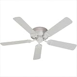 Quorum Fans 151525-8 52 Medallion Patio DAMP Outdoor Flush Mount Studio White Ceiling Fan