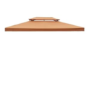 Toile De Toit Rechange Pour Pavillon, Tonnelle Tente 3x4m, Terracotta