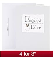 Engaged Jewel Ring Engagement Card