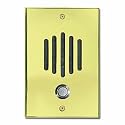 Channel Vision DP-0222C Brass finish &Acirc;&frac14;? solid brass door plate with black metal screen, waterproof