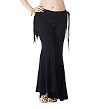 2014 Slimming Black Solid Color Yoga Pants Belly Dance Tribe Pants Elastic Trousers! With Waist Skirt