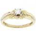 Solid Two Tone Gold Engagement Wedding Ring Diamond