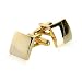 Bold Gold Button Cufflinks with Gift Box
