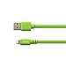 [Apple MFI Certified] Omars 3ft/ 0.9m Lightning 8pin to USB Power and SYNC Flat Cable Charger Cord for Apple iPhone 5 / 5s / 5c / 6 / 6 Plus, iPod touch 5, iPod nano 7, iPad Mini / mini 2/ mini 3, iPad 4 / iPad Air / iPad Air 2 (Green 0.9m)