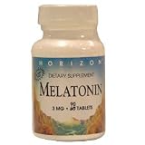 Melatonin 3 Mg Nighttime Sleep Aid Tablets, By Horizon Nutraceuticals - 60 Ea