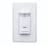 Leviton ODS10-ID Decora Wall Switch Occupancy Sensor (120/277V rating), White