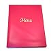 8X11 Red Vinyl Menu Cover (06-0681)