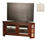 Coastal 62756SDWH 55 in. Corner Entertainment Console - White