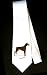 Party Decoration Necktie with pinscher, dog, doberman, brown