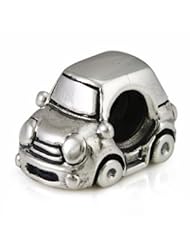 Genuine Ohm Beads (TM) Product. 925 Sterling Silver Little Car European Bead Charm. 100% Satisfaction Guaranteed.