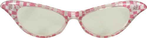 ES32904/42 (Pk) 1950's Checker Cat Eye Glasses