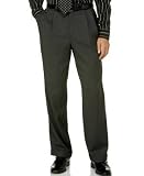 Lauren By Ralph Lauren Double-Pleat Grey Dress Pants Big and Tall