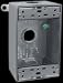 RAB B5X Weatherproof Single Outlet 5 Hole Box 1/2 1 Ea Side+Back
