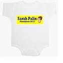 Sarah Palin President 2012 Baby Ultrasoft Onesie