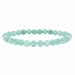 Genuine Amazonite Stone 6mm Bead Beaded Stretch Bracelet