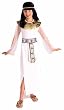 Childrens Costume Little Girls Eqyptian Cleopatra White Dress Kids Egypt Party Outfit