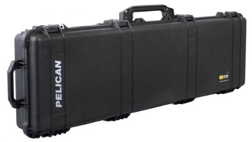 Pelican 1750 NF Black Watertight Protector Gun Case No Foam w/Wheels 1750-001-110 On Sale