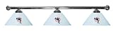 Miami Dolphins Pool Table Light - Chrome Bar