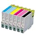 T0487 - 6x Compatible Printer Ink Cartridges - Cyan / Light Cyan / Yellow / Magenta / Light Magenta / Black