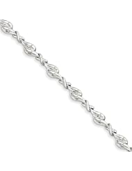 Sterling Silver Diamond Bracelet